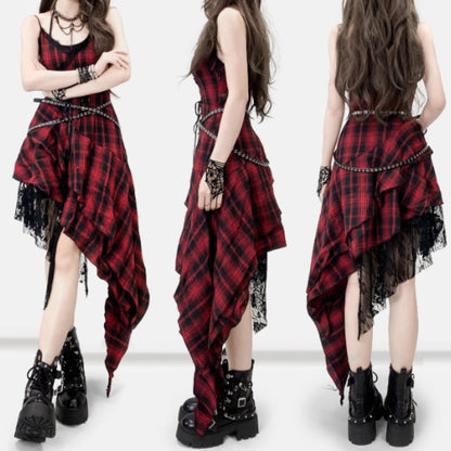 Asymmetric camisole dress E7049