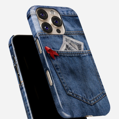 Denim Print iPhone case D0010