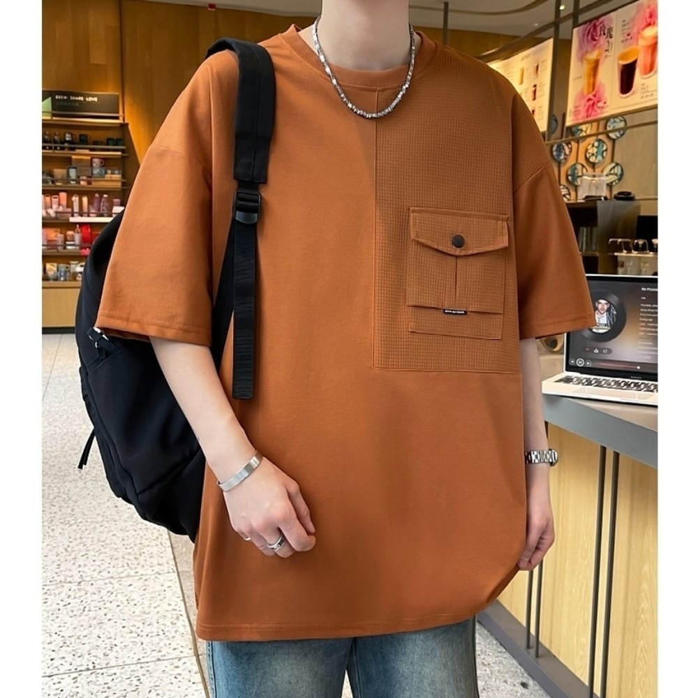 Flap pocket T-shirt HL2563