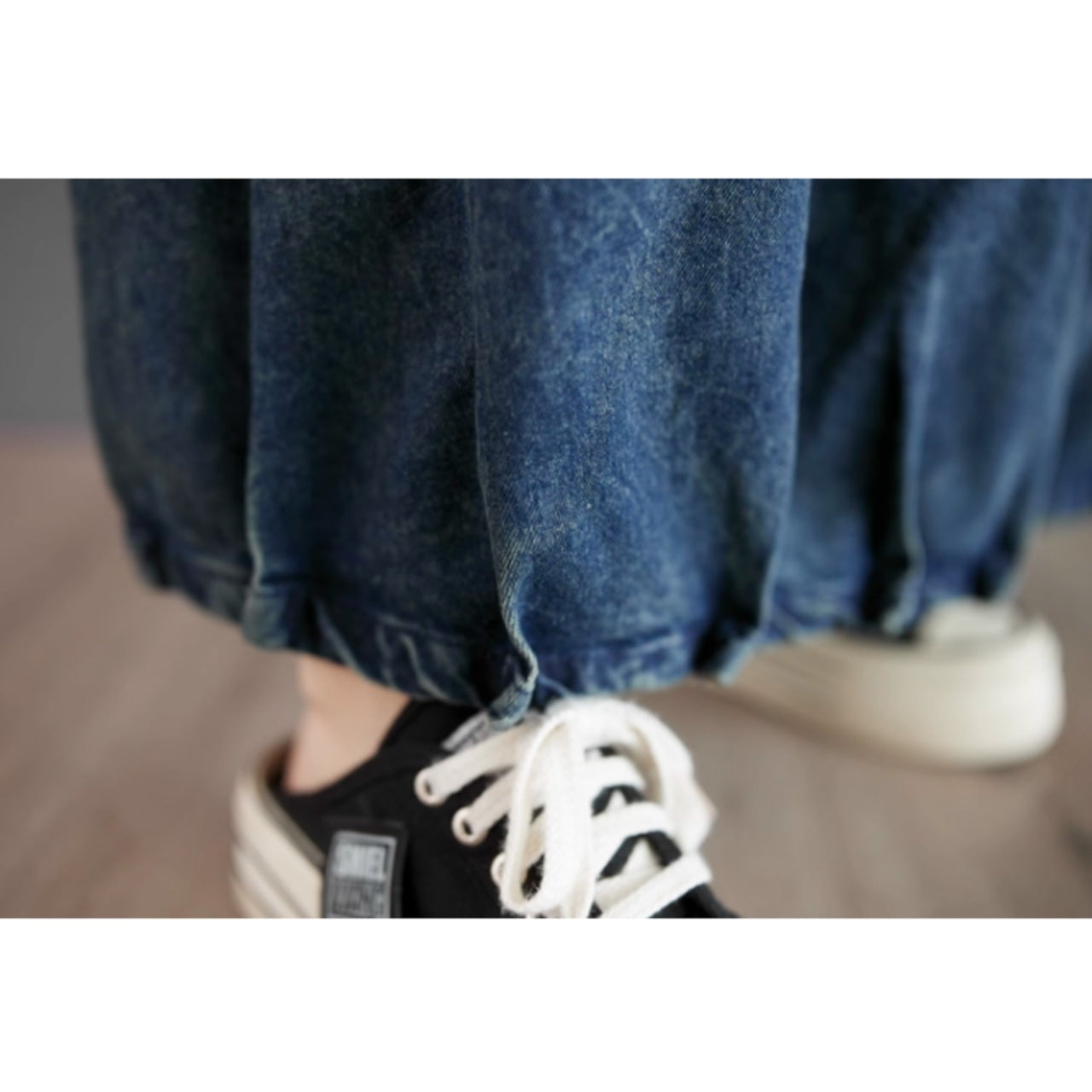 Denim balloon skirt D0072