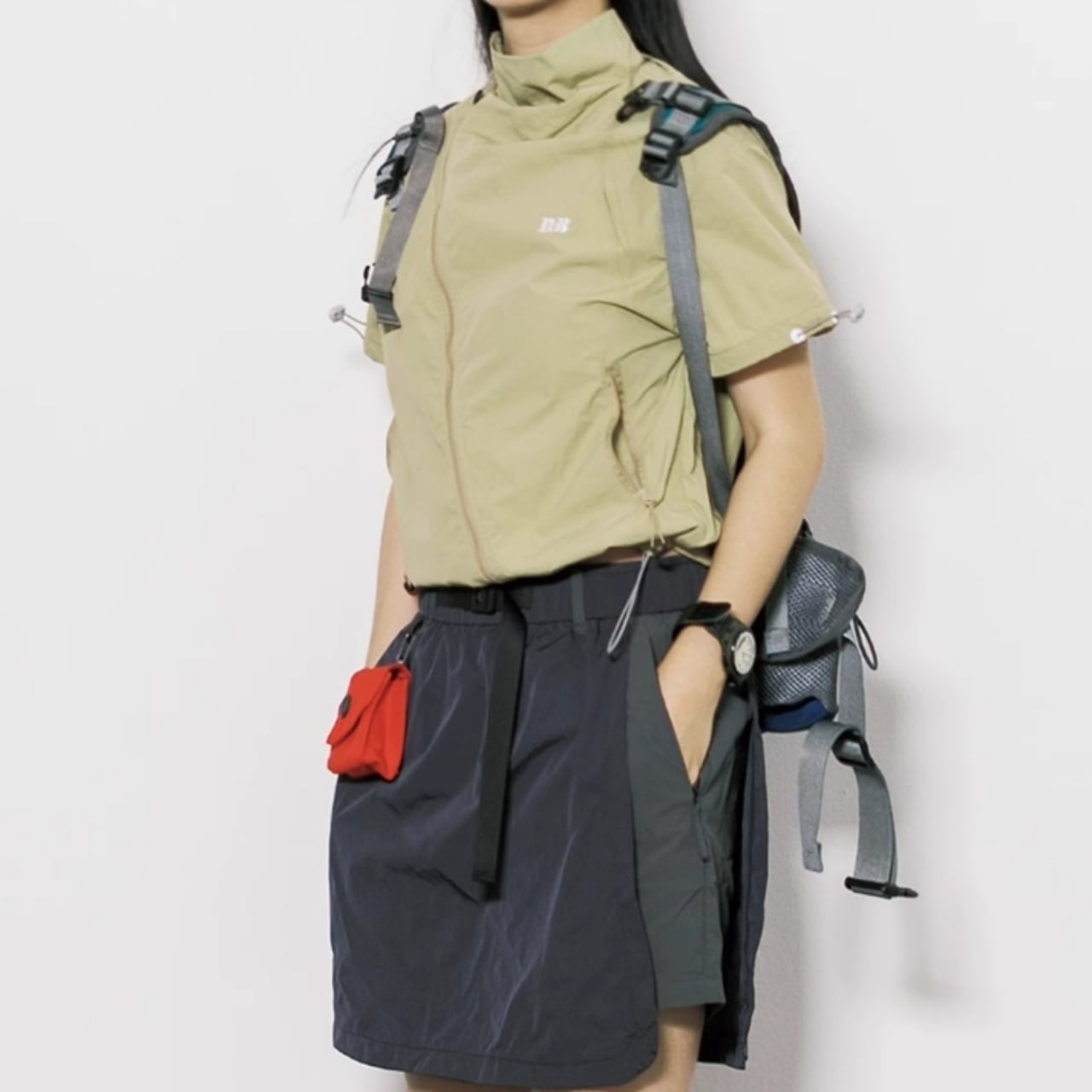 Short sleeve anorak jacket HL2531