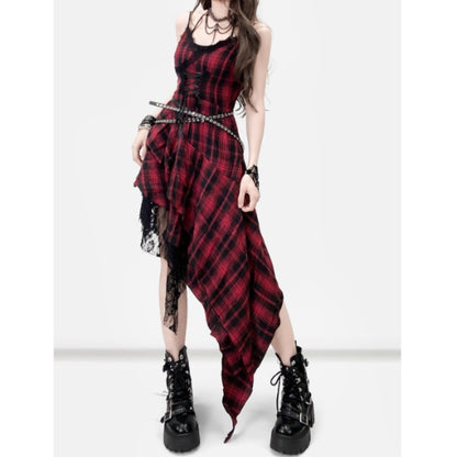 Asymmetric camisole dress E7049