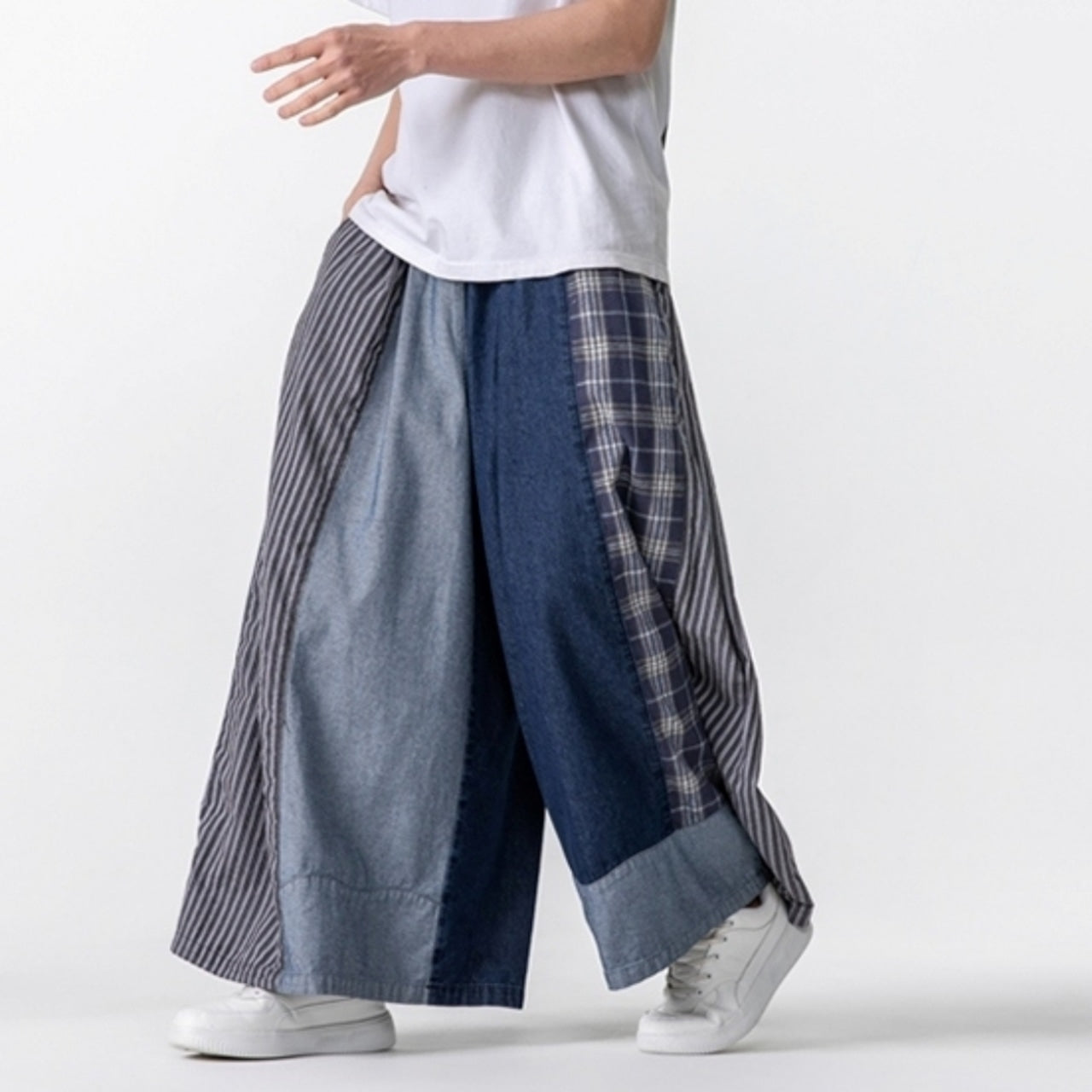 Loose Wide Denim Pants D0022