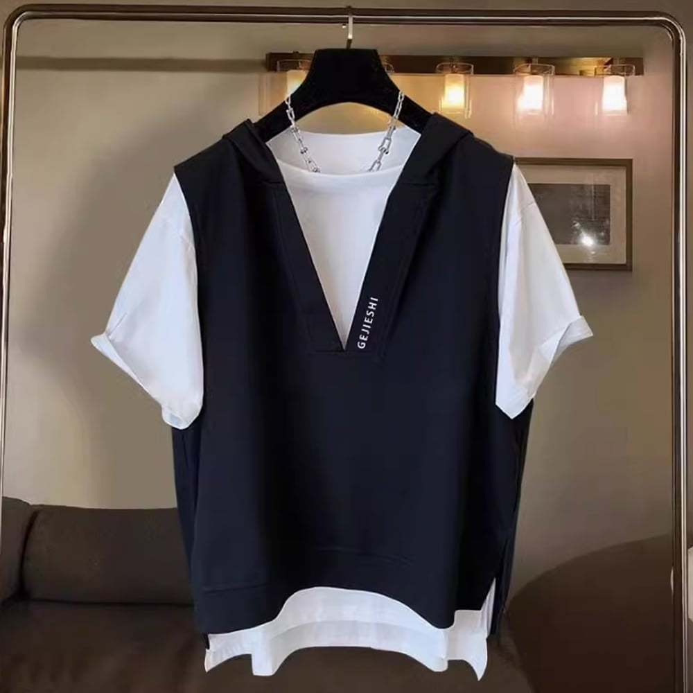 Fake Layered Hoodie HL2476