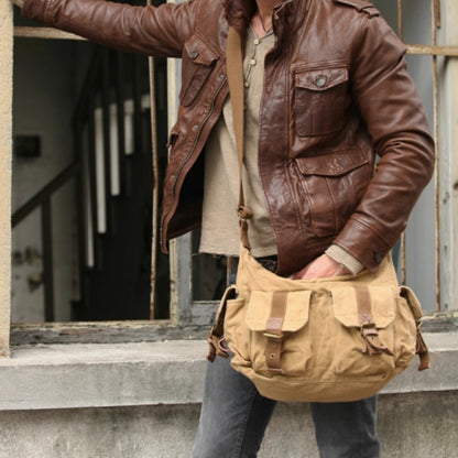 Multi Pocket Messenger Bag D0045