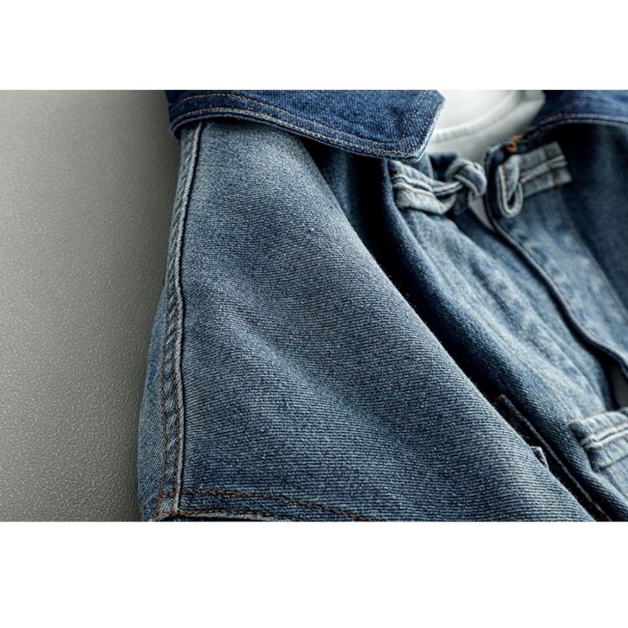 washed denim jacket D0060