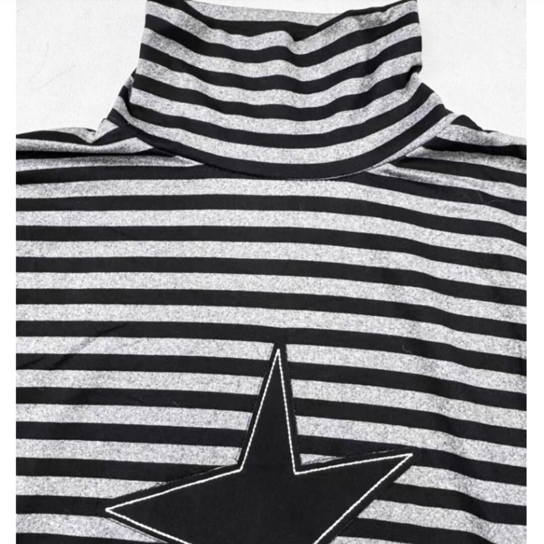 High neck border tops E7015