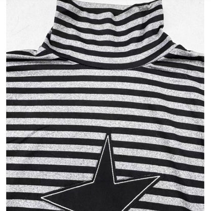 High neck border tops E7015