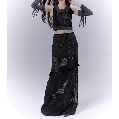 Sleeveless tops with arm warmers E7032