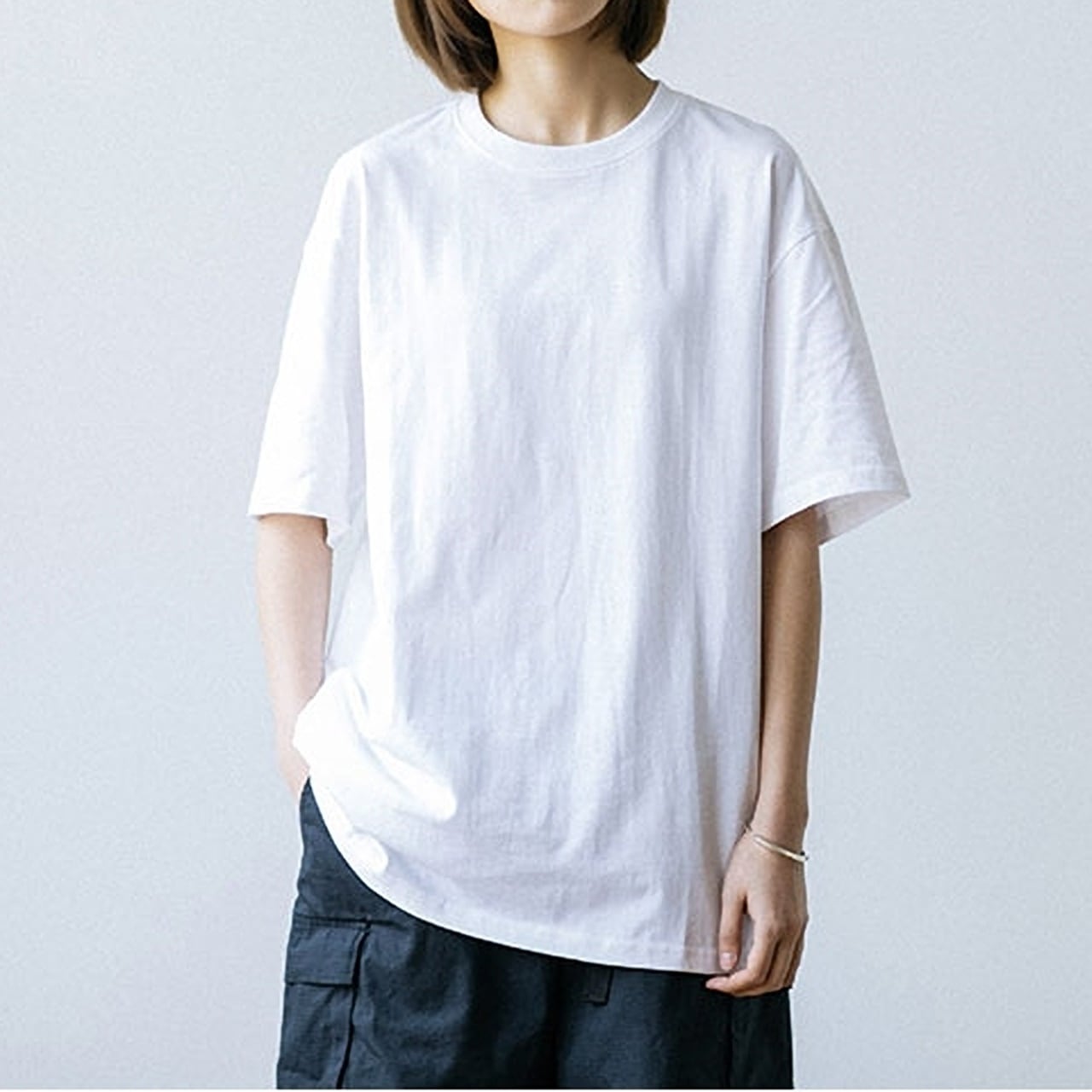 Round neck casual T-shirt HL1695