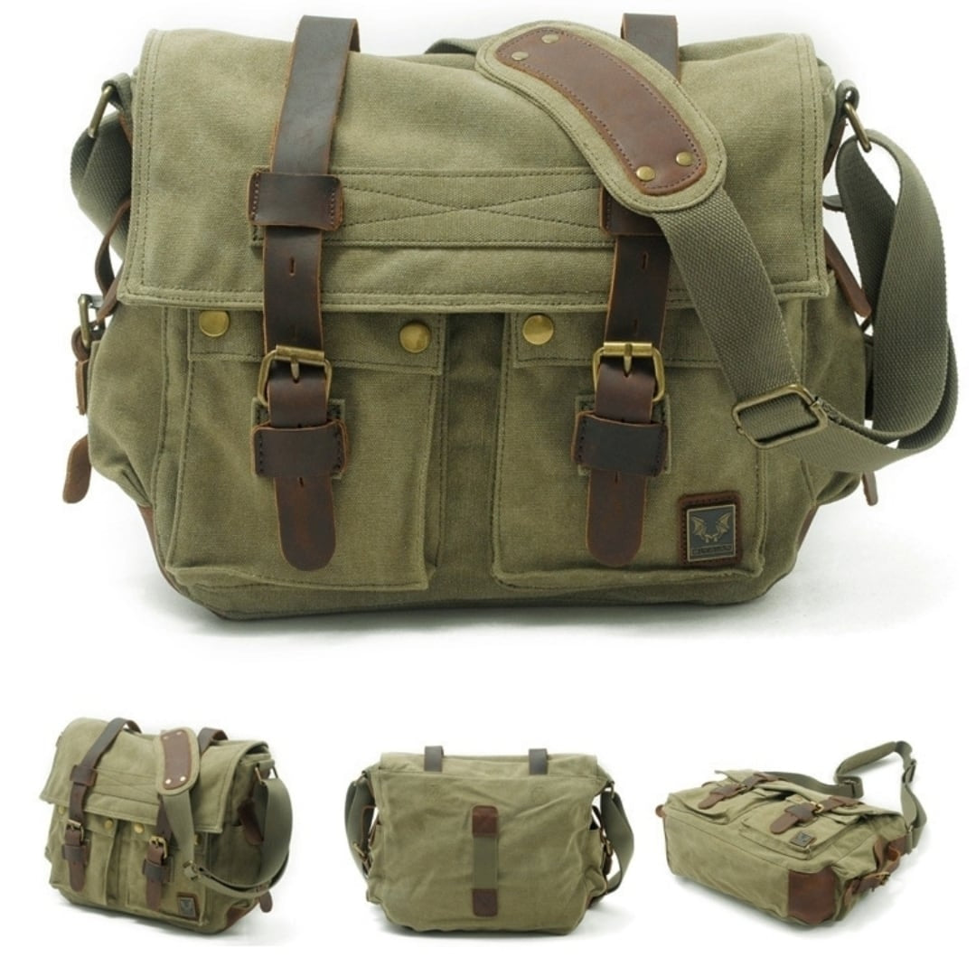 Retro canvas shoulder bag HL2611