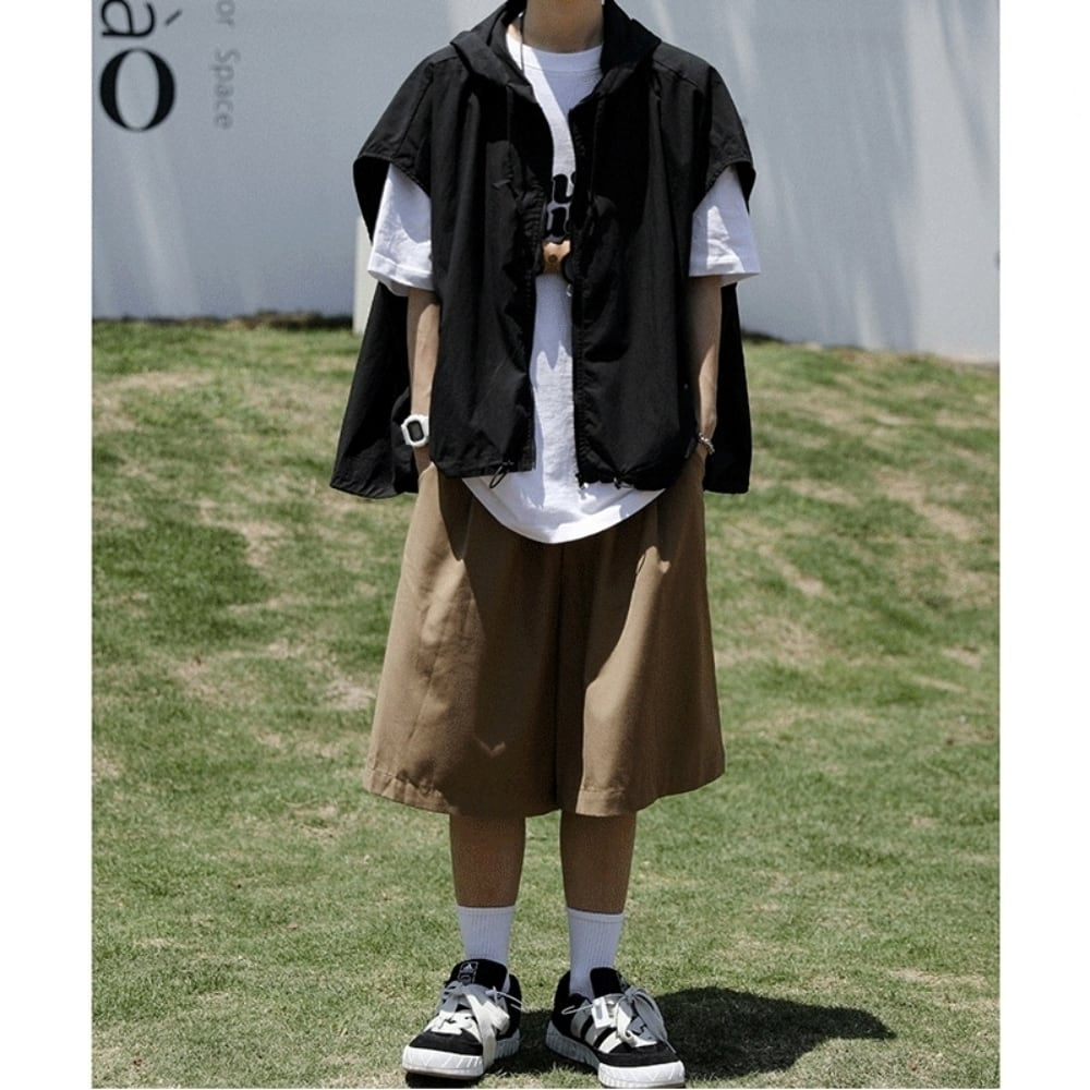 Zip-up vest with hood HL2557