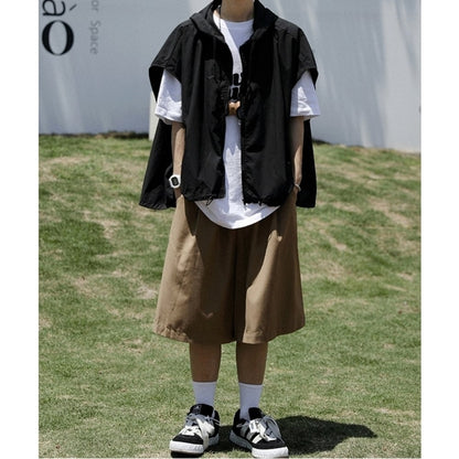 Zip-up vest with hood HL2557