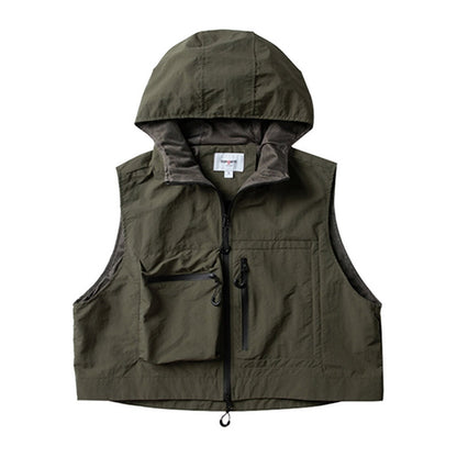 Cropped vest with hood HL1668