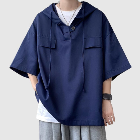Hooded short sleeve shirt HL2467