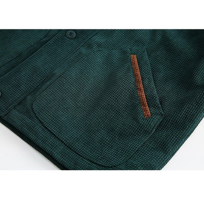 Contrast color lapel jacket HL1895