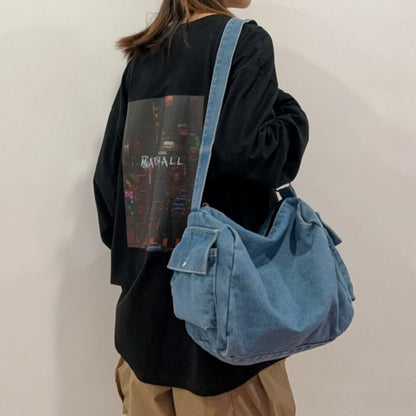 Denim messenger bag HL2614