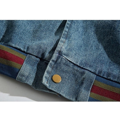 Contrast denim jacket HL2321