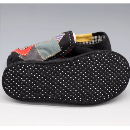 patchwork room shoes　D0025