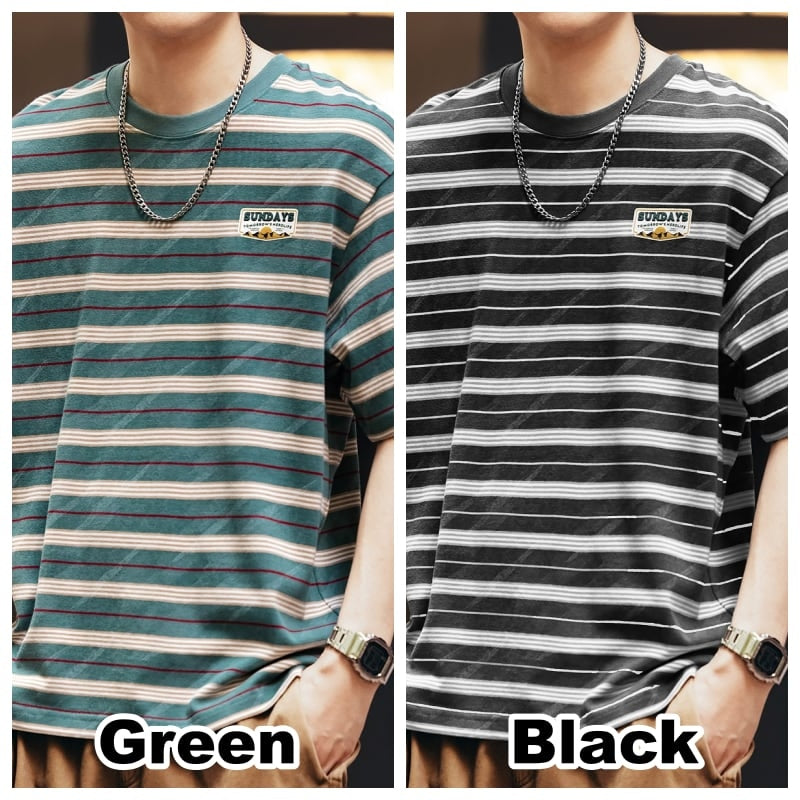 Crew neck striped T-shirt HL2576