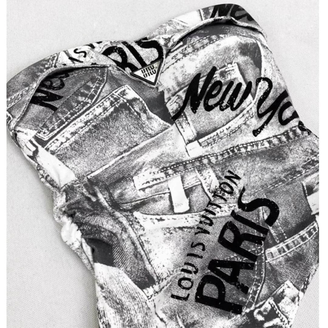 Letter print tube top E7018