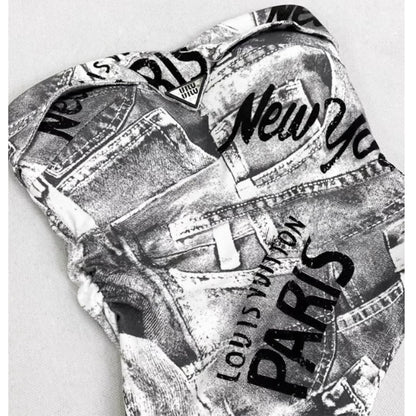 Letter print tube top E7018