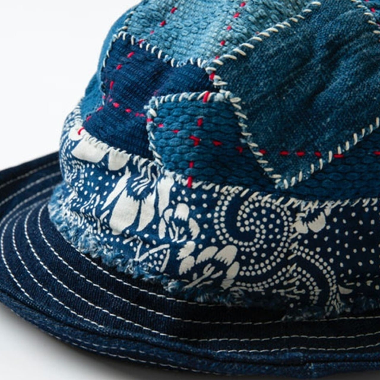 Indigo denim bucket hat D0001