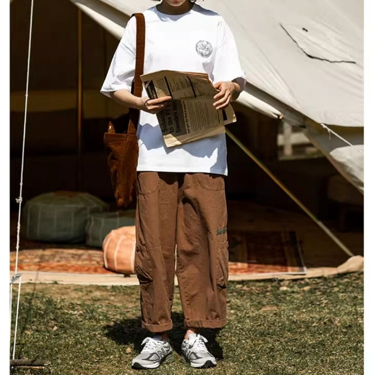 Back print T-shirt HL2538