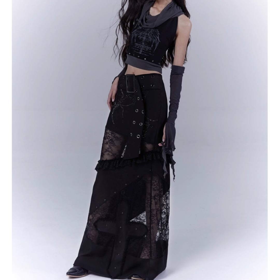 Sleeveless tops with arm warmers E7032