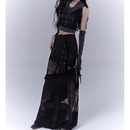 Sleeveless tops with arm warmers E7032