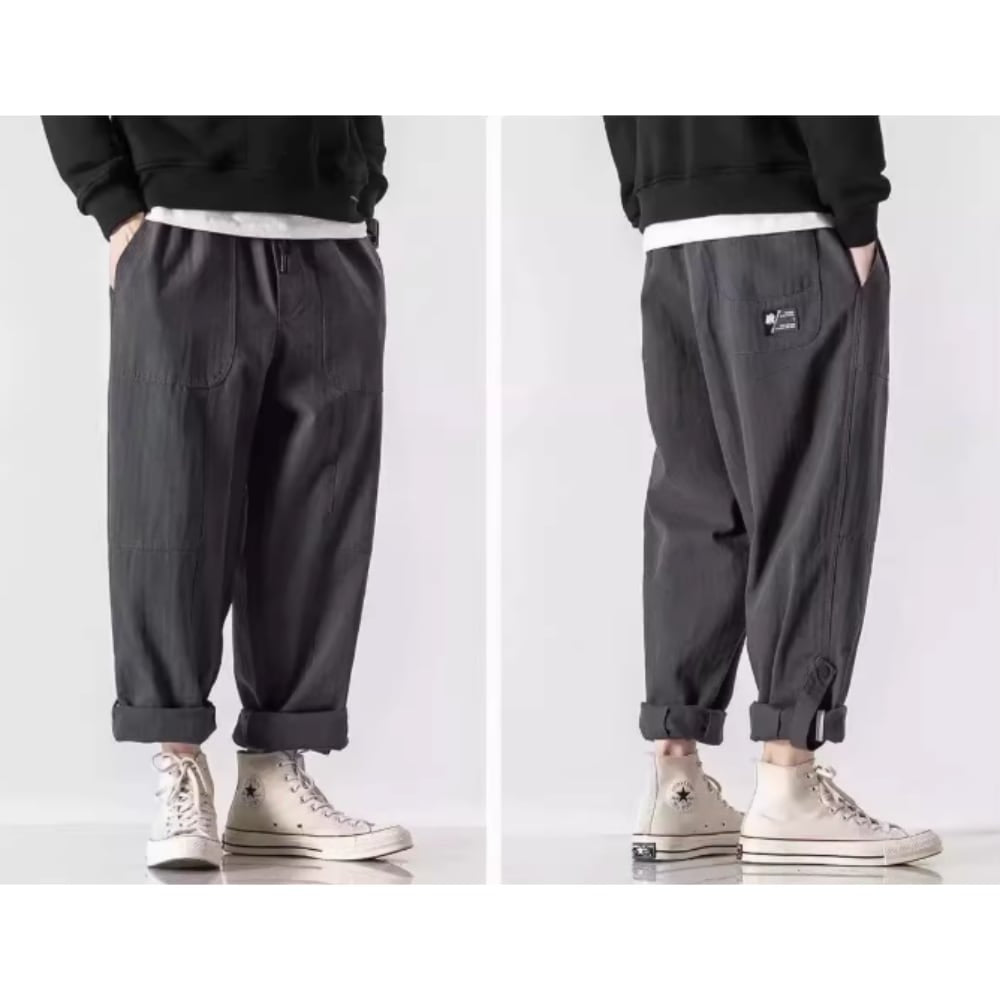 Cropped straight pants HL2573　