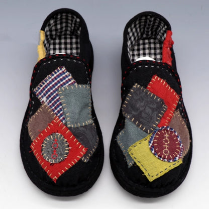 patchwork room shoes　D0025