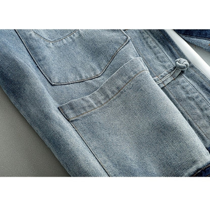 washed denim jacket D0060