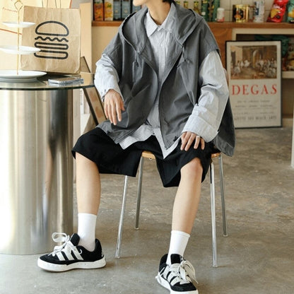 Zip-up vest with hood HL2557