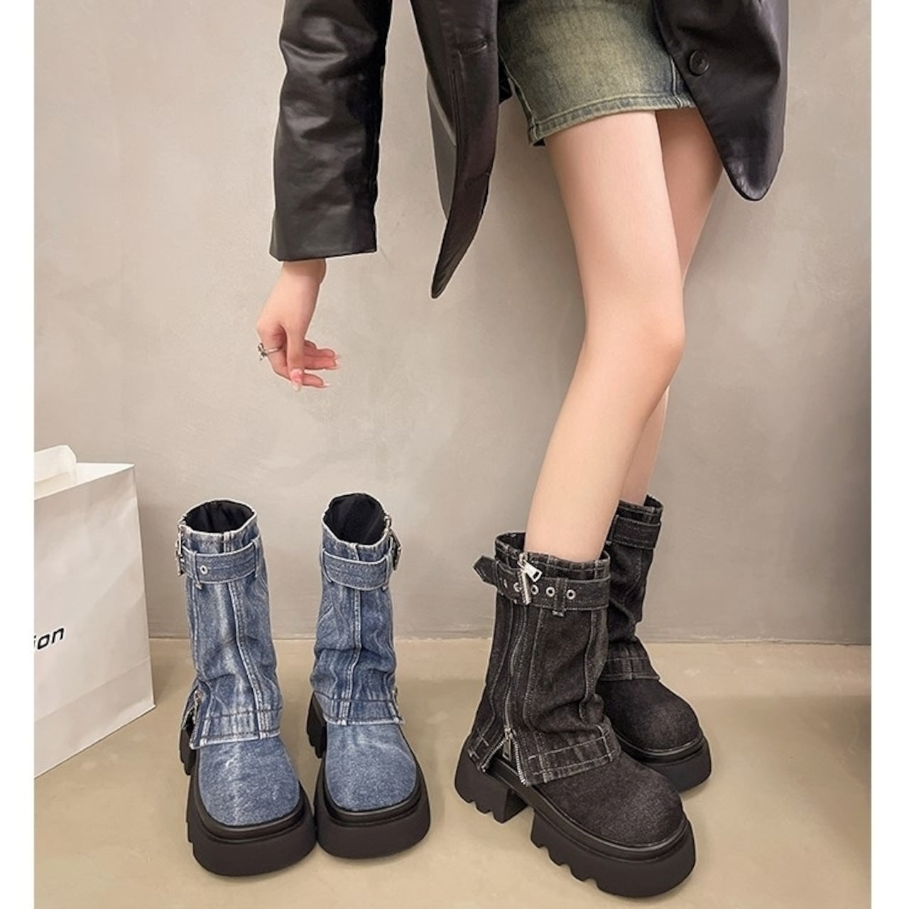 Denim Boots D0013