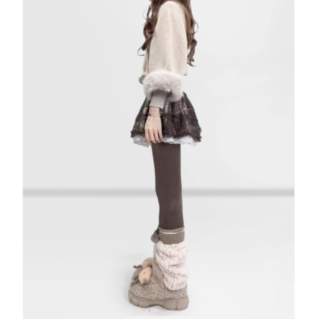 Cable knit tops E7039