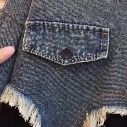 Denim docking hoodie D0087