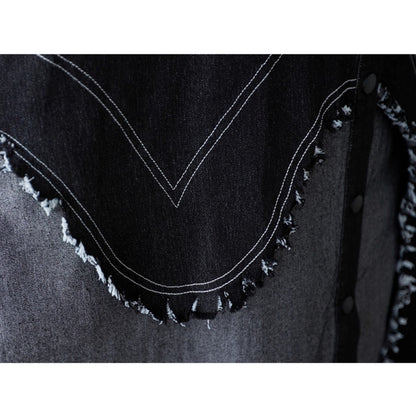 Sleeveless denim one piece D0066