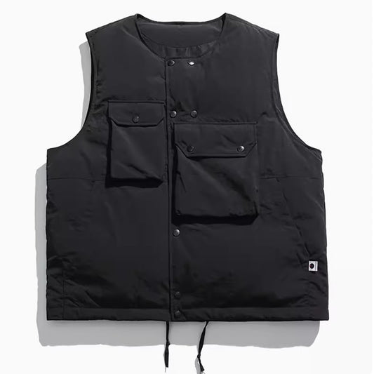 Asymmetric down vest HL2170