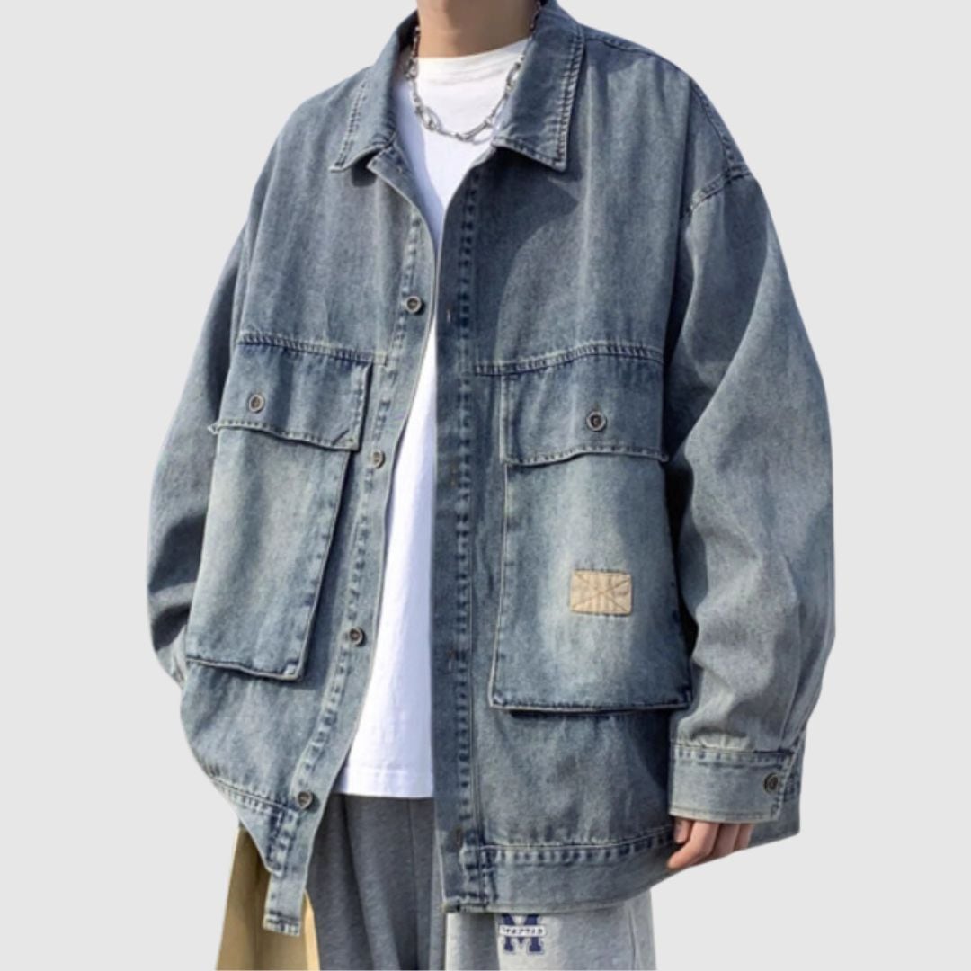 Big pocket denim jacket HL2209