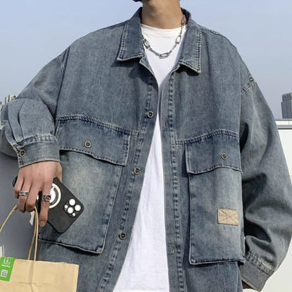 Big pocket denim jacket HL2209