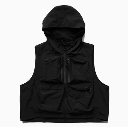 Hooded multi-pocket vest HL2171