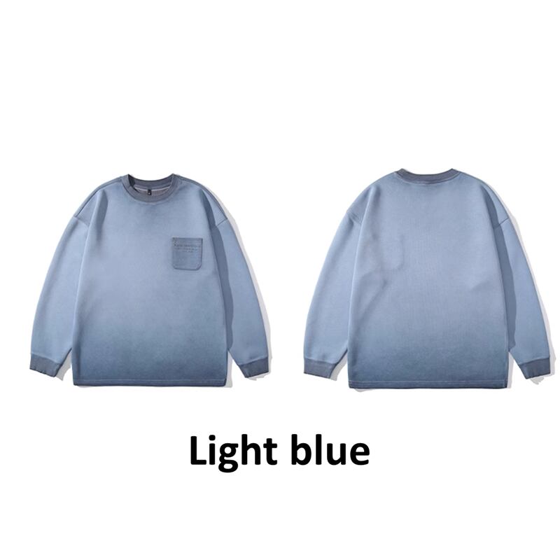 Big size gradation color sweatshirt HL2248