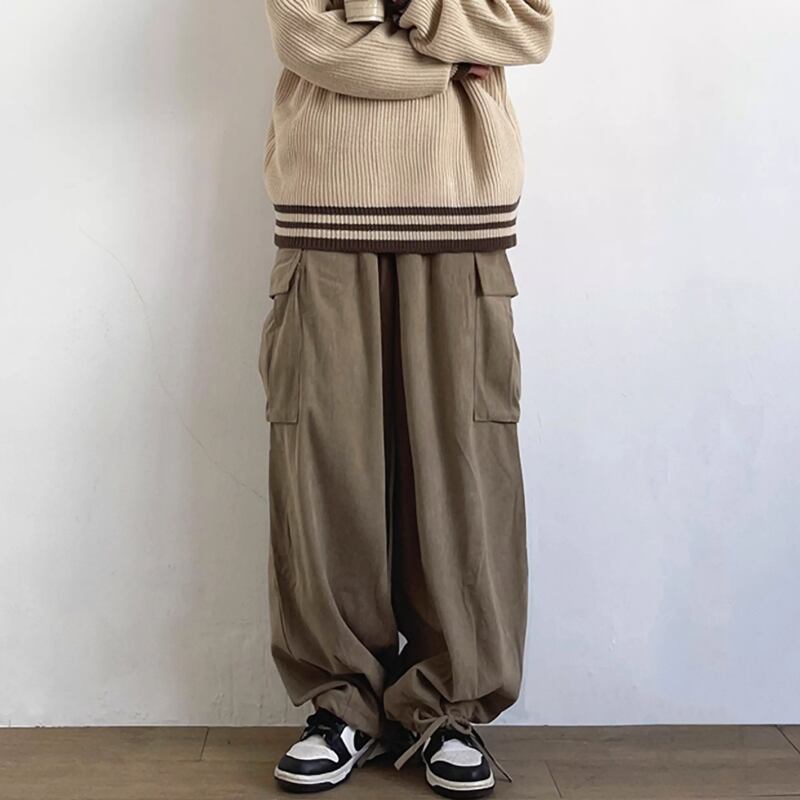 Corduroy wide pants HL2195