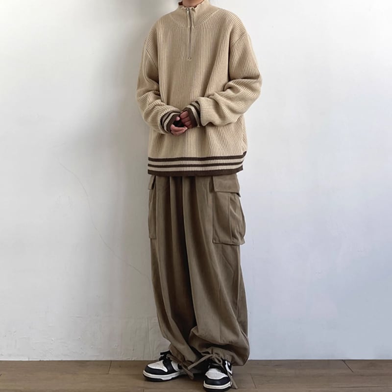 Corduroy wide pants HL2195