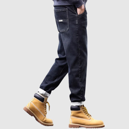 Big size straight denim jeans HL2213