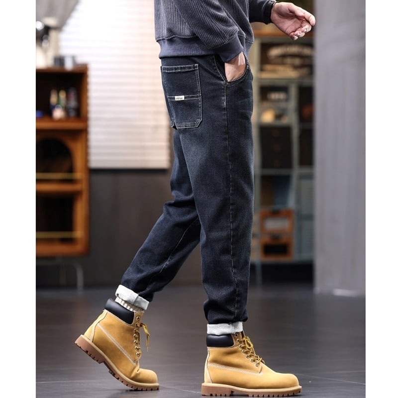 Big size straight denim jeans HL2213