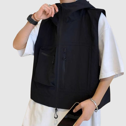 Short vest with hood HL2110