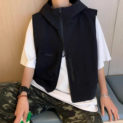 Short vest with hood HL2110