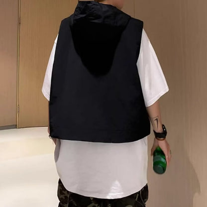 Short vest with hood HL2110